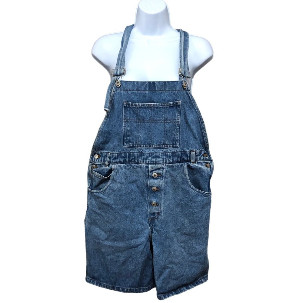 Vintage Denim Overall Shorts Size M